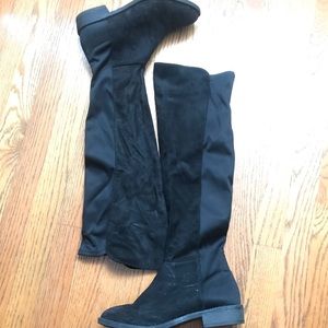 Rebel knee high boots